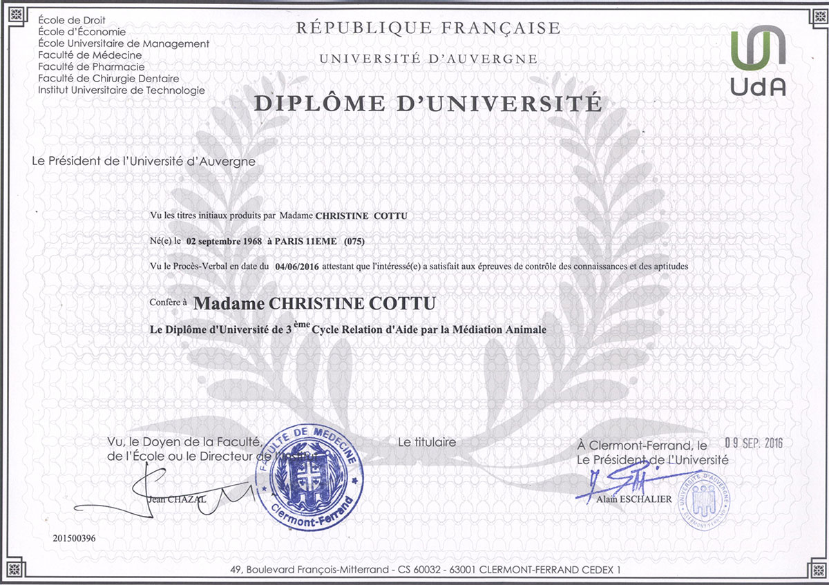 diplome universitaire clermont ferrand